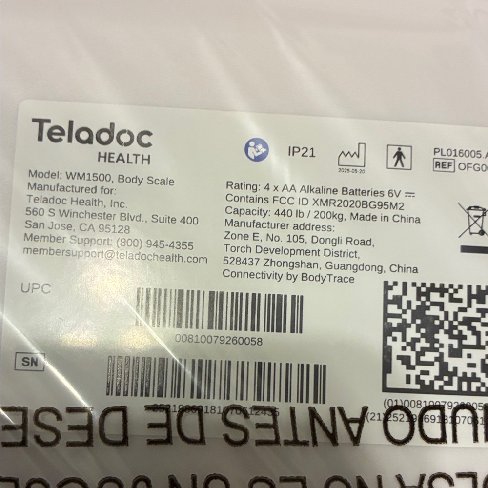 Teladoc Health Scale User Guide - Picture 2 of 3